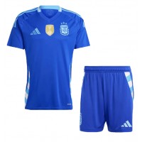 Camiseta Argentina Segunda Equipación Replica Copa America 2024 para niños mangas cortas (+ Pantalones cortos)